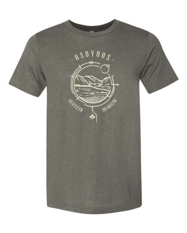 Osoyoos Lake Life Essential Tee - Latitude/Longitude Series - Lake Therapy apparel