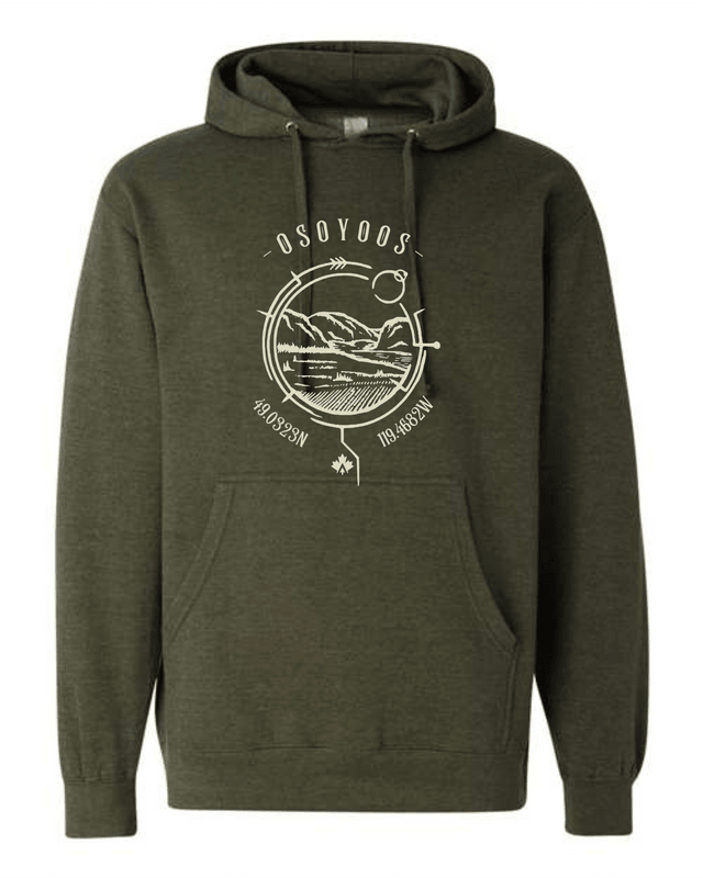 Osoyoos Hoodie - Latitude/Longitude Series - Lake Therapy apparel