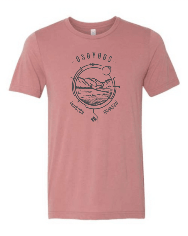 Osoyoos Lake Life Essential Tee - Latitude/Longitude Series - Lake Therapy apparel