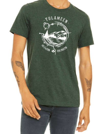 NEW!!! Tulameen Lake Life Essential Tee - Latitude/Longitude Series - Lake Therapy apparel 