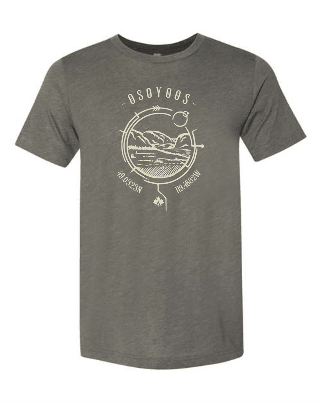 Osoyoos Lake Life Essential Tee - Latitude/Longitude Series - Lake Therapy apparel 