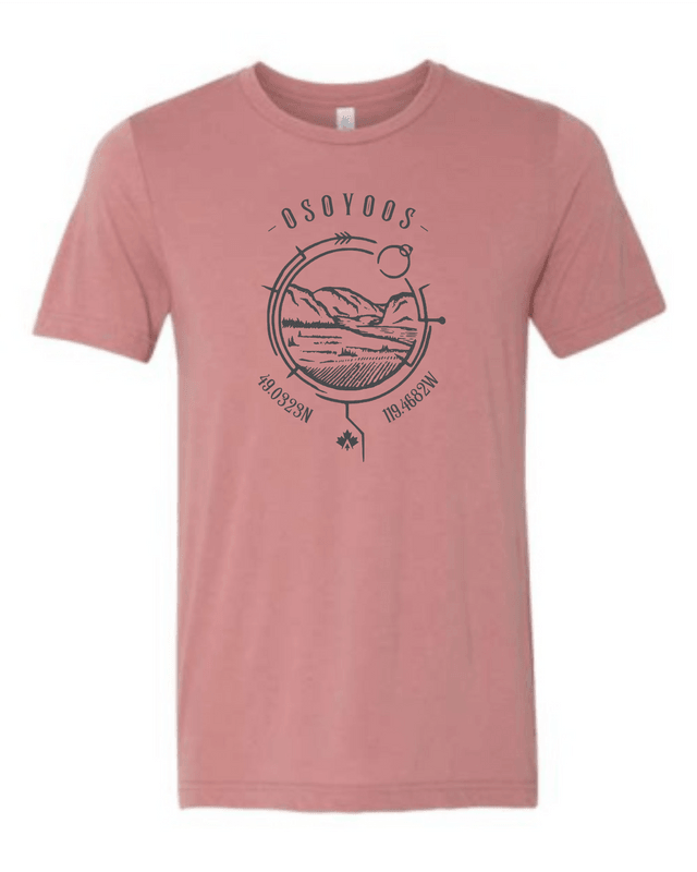 Osoyoos Lake Life Essential Tee - Latitude/Longitude Series - Lake Therapy apparel 