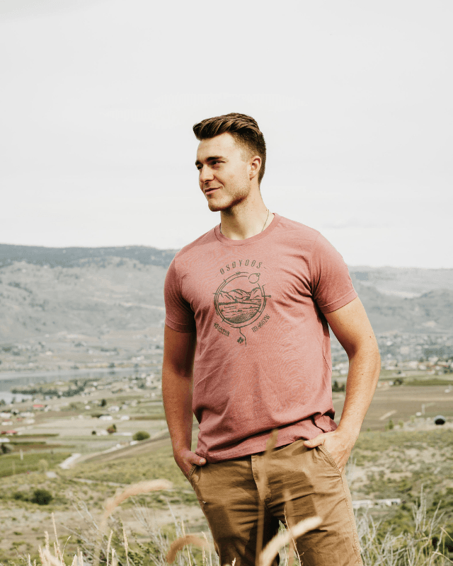 Osoyoos Lake Life Essential Tee - Latitude/Longitude Series - Lake Therapy apparel 